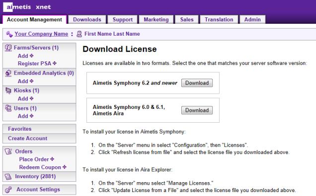 download license from Xnet